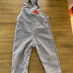 VTG handmade Gray Overalls Colorful Accents tools hammer wrench boys 9-12 moths